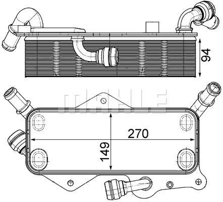 Wilmink Group WG2181167 Oil Cooler, automatic transmission WG2181167