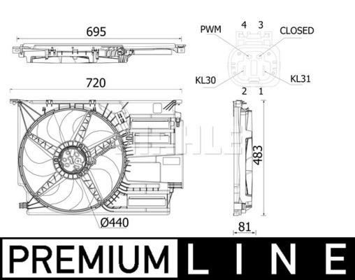 Wilmink Group WG2180873 Hub, engine cooling fan wheel WG2180873