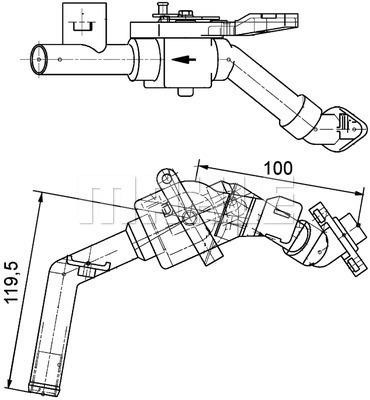 Wilmink Group WG2184466 Heater control valve WG2184466