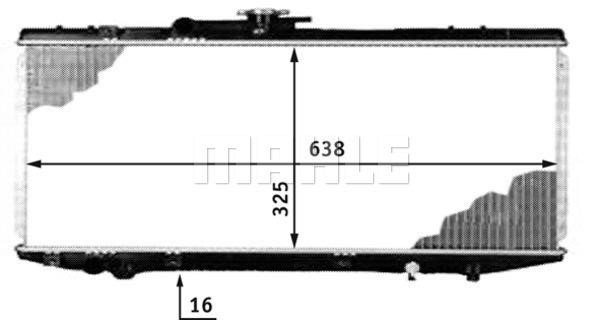 Wilmink Group WG2183726 Radiator, engine cooling WG2183726