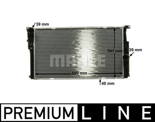 Radiator, engine cooling Wilmink Group WG2182941