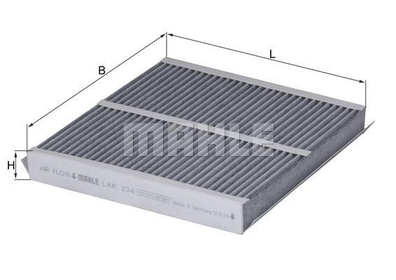 Wilmink Group WG1215611 Activated Carbon Cabin Filter WG1215611