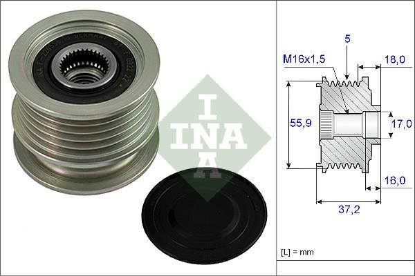 Wilmink Group WG1253592 Freewheel clutch, alternator WG1253592