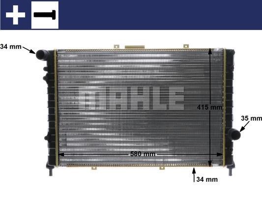 Radiator, engine cooling Wilmink Group WG2183789