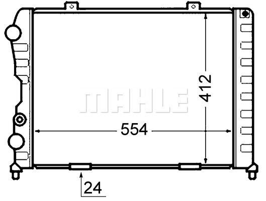 Radiator, engine cooling Wilmink Group WG2182600