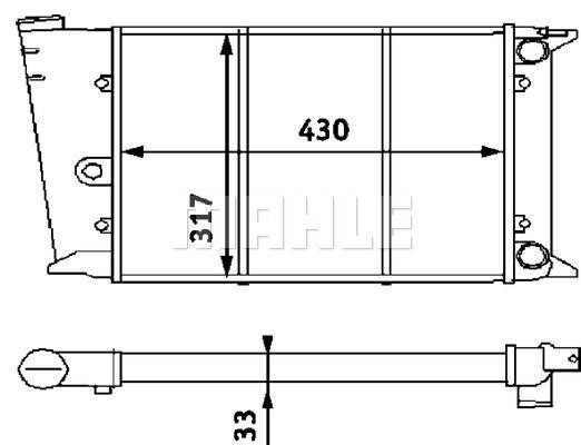 Wilmink Group WG2183590 Radiator, engine cooling WG2183590