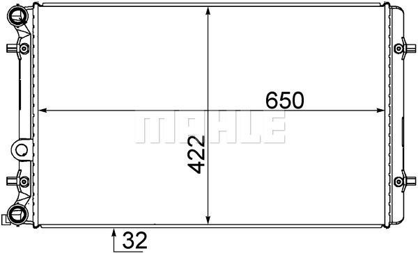 Radiator, engine cooling Wilmink Group WG2183982