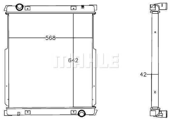 Wilmink Group WG2182457 Radiator, engine cooling WG2182457