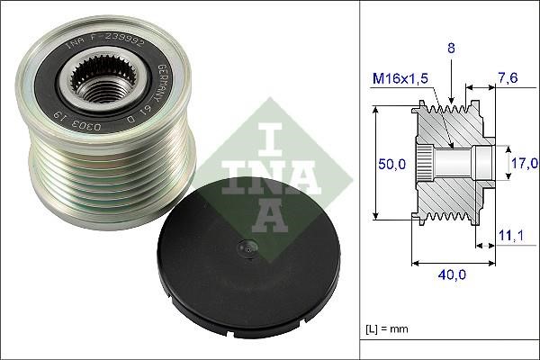 Wilmink Group WG1253695 Freewheel clutch, alternator WG1253695