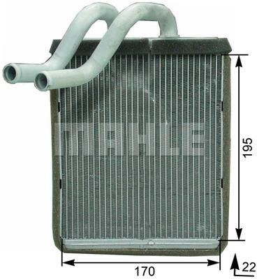 Wilmink Group WG2180053 Heat exchanger, interior heating WG2180053