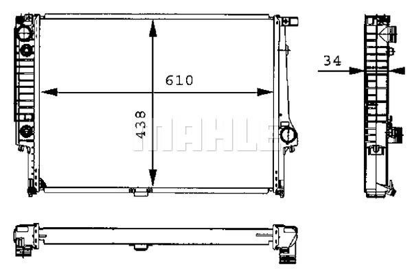 Wilmink Group WG2183475 Radiator, engine cooling WG2183475