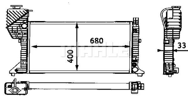 Radiator, engine cooling Wilmink Group WG2183875