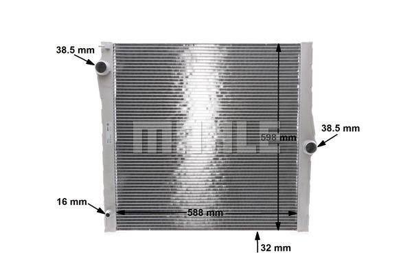 Radiator, engine cooling Wilmink Group WG2182269