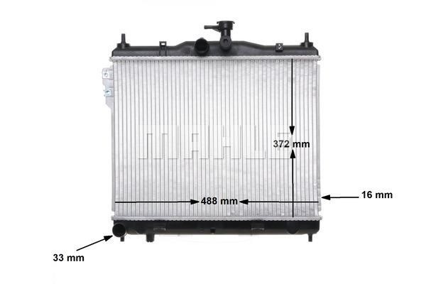 Radiator, engine cooling Wilmink Group WG2182484