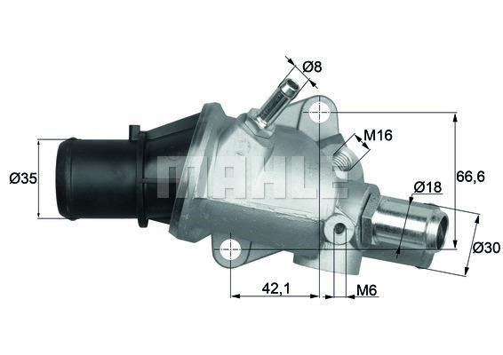 Wilmink Group WG1217586 Thermostat, coolant WG1217586