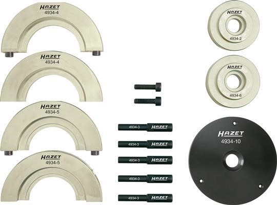 Hazet 4934-2572/12 Mounting Tool Set, wheel hub/wheel bearing 4934257212