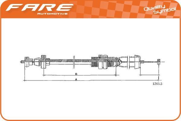 Fare 25609 Accelerator cable 25609