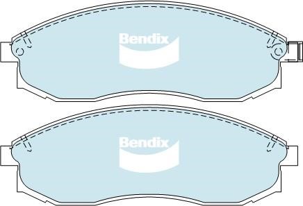 Bendix USA DB1308 HD Brake Pad Set, disc brake DB1308HD