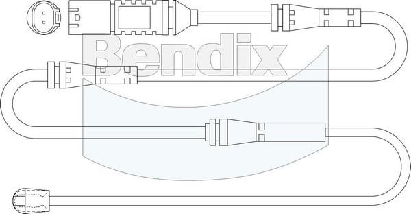 Bendix USA BWS1156 Sensor, brake pad wear BWS1156