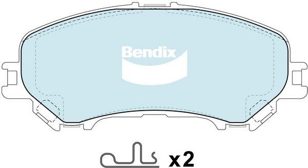 Bendix USA DB2345 HD Brake Pad Set, disc brake DB2345HD
