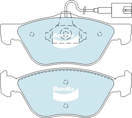 Bendix USA DB2037 HD Brake Pad Set, disc brake DB2037HD