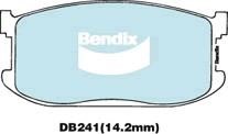 Bendix USA DB241 GCT Brake Pad Set, disc brake DB241GCT