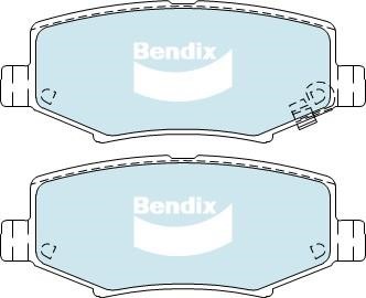 Bendix USA DB2003 -4WD Brake Pad Set, disc brake DB20034WD