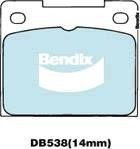 Bendix USA DB538 GCT Brake Pad Set, disc brake DB538GCT