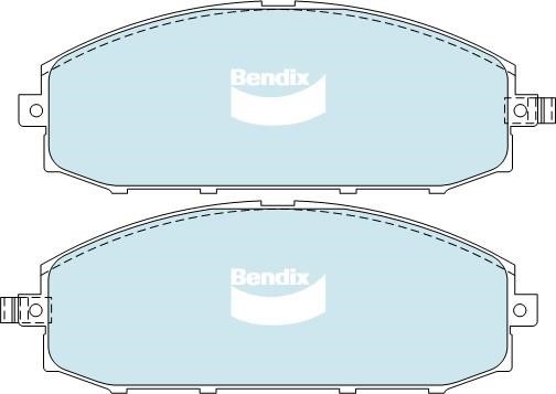 Bendix USA DB1361 HD Brake Pad Set, disc brake DB1361HD