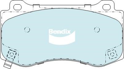 Bendix USA DB2259 HD Brake Pad Set, disc brake DB2259HD