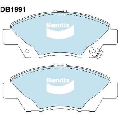 Bendix USA DB1991 GCT Brake Pad Set, disc brake DB1991GCT