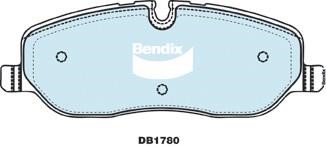 Bendix USA DB1780 -4WD Brake Pad Set, disc brake DB17804WD