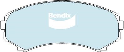 Bendix USA DB1388 -4WD Brake Pad Set, disc brake DB13884WD