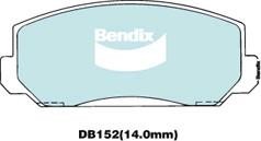 Bendix USA DB152 GCT Brake Pad Set, disc brake DB152GCT