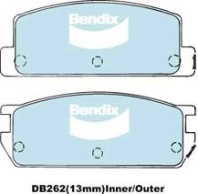 Bendix USA DB262 GCT Brake Pad Set, disc brake DB262GCT