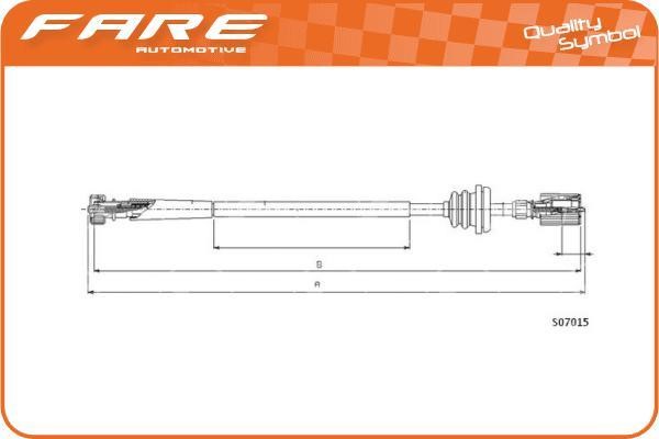 Fare 27543 Tacho Shaft 27543