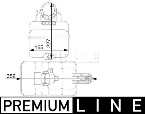 Wilmink Group WG2184393 Expansion Tank, coolant WG2184393