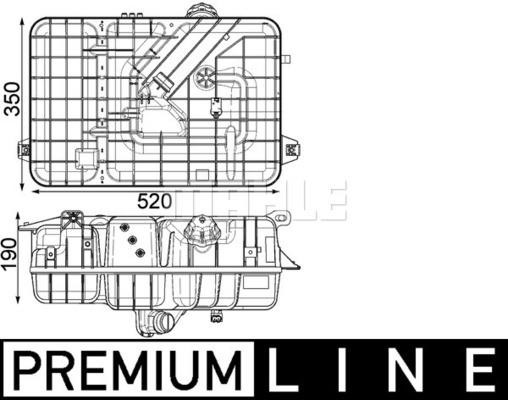 Wilmink Group WG2184366 Expansion Tank, coolant WG2184366