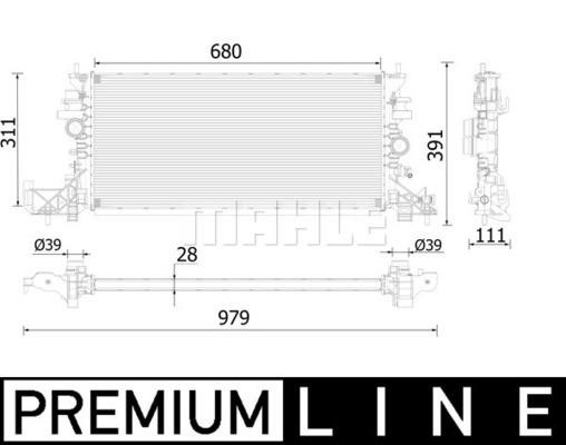 Wilmink Group WG2183213 Radiator, engine cooling WG2183213