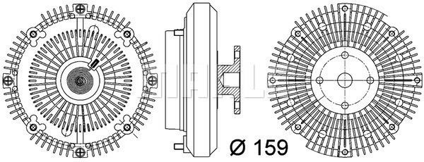 Wilmink Group WG2180266 Clutch, radiator fan WG2180266