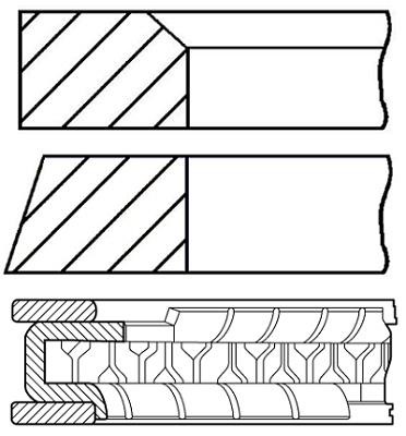 Wilmink Group WG1187892 Piston Ring Kit WG1187892