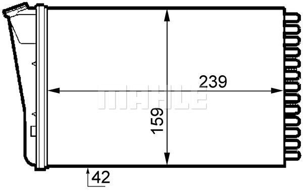 Wilmink Group WG2180026 Heat exchanger, interior heating WG2180026