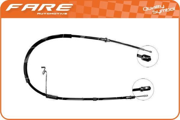 Fare 17542 Cable Pull, parking brake 17542