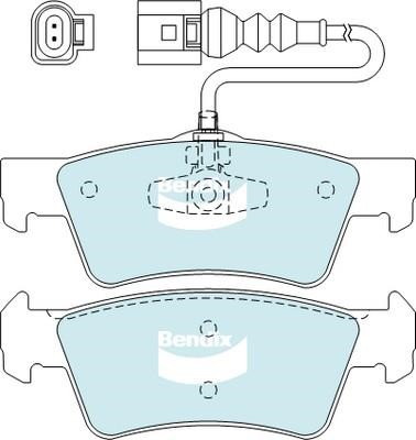 Bendix USA DB2201 EURO+ Brake Pad Set, disc brake DB2201EURO