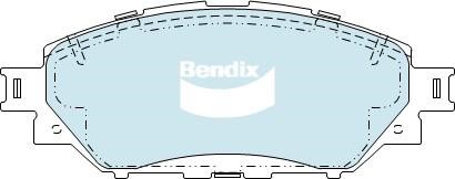 Bendix USA DB2369 ULT4WD Brake Pad Set, disc brake DB2369ULT4WD