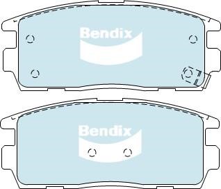 Bendix USA DB1862 HD Brake Pad Set, disc brake DB1862HD
