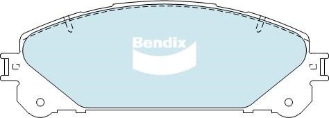 Bendix USA DB2004 -4WD Brake Pad Set, disc brake DB20044WD