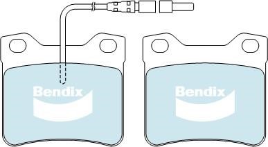 Bendix USA DB1988 HD Brake Pad Set, disc brake DB1988HD