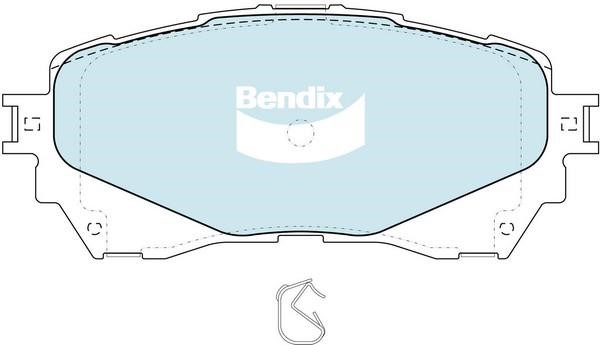 Bendix USA DB2293 GCT Brake Pad Set, disc brake DB2293GCT