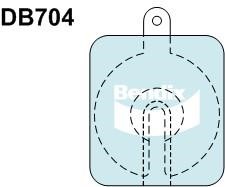 Bendix USA DB704 GCT Brake Pad Set, disc brake DB704GCT
